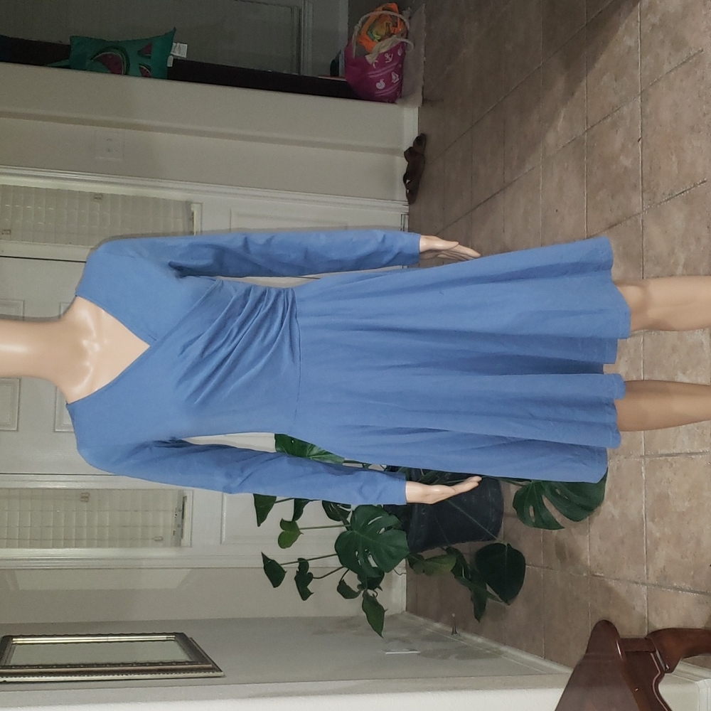 Laksmi s adorable longsleeve gathered surplice fit & flare